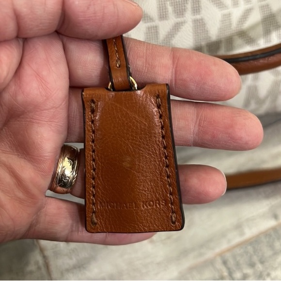 Large Michael Kors Hamilton White and Brown - Picture 5 of 16